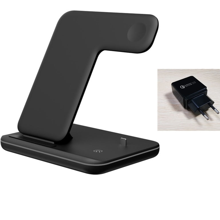 Kompatibles kabelloses Ladegerät für Mobiltelefone, Smartwatches und Kopfhörer – 3-in-1-Ladestation