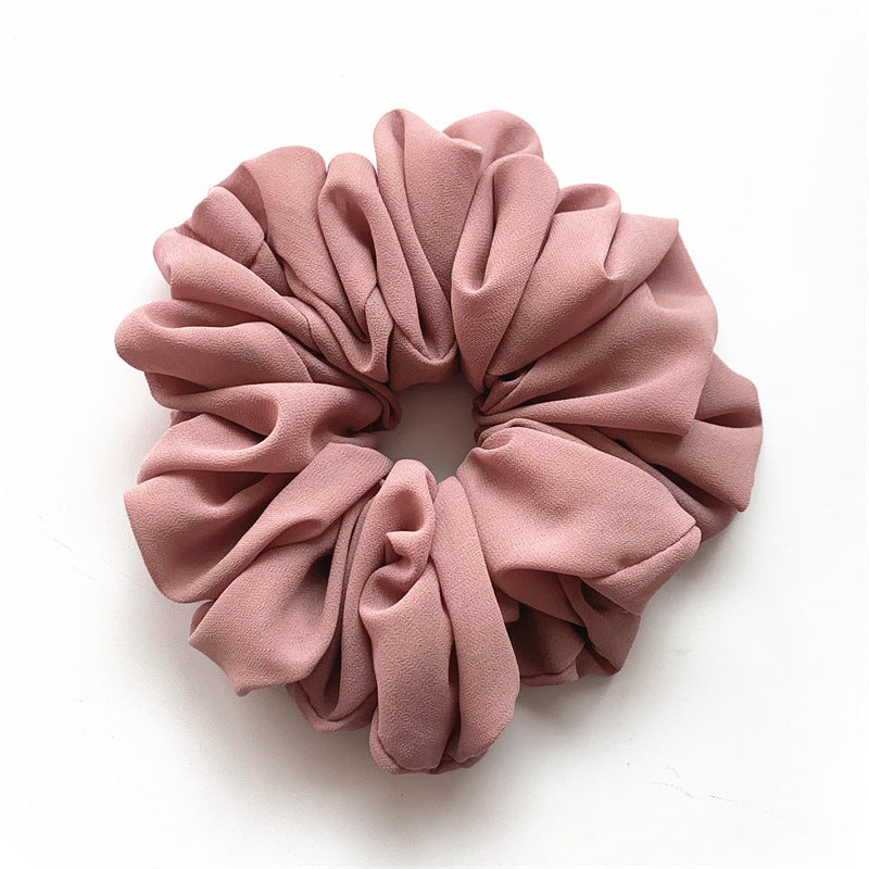 Großer Kopfstrauß aus Chiffon, Dickdarmring, Haarring