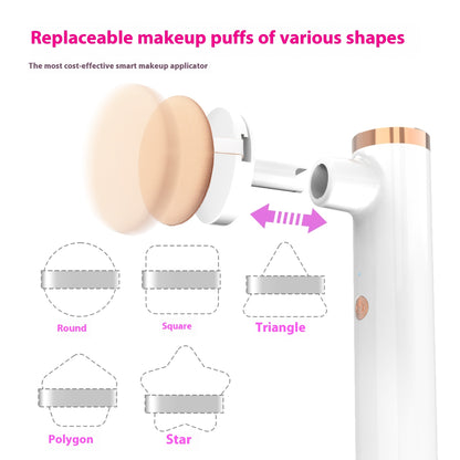 Elektrischer Nass- und Trockenpuderquasten-Aufsatz für bequemes Schminken