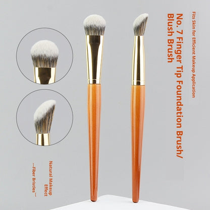 Herzförmiger Highlighter-Pinsel, zungenförmiger Rouge-Verblendpinsel, Make-up