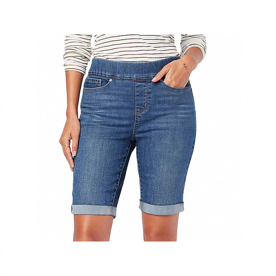 Damen-Jeans mit Stickerei, lässig, schmal geschnitten, komplett kombinierbar