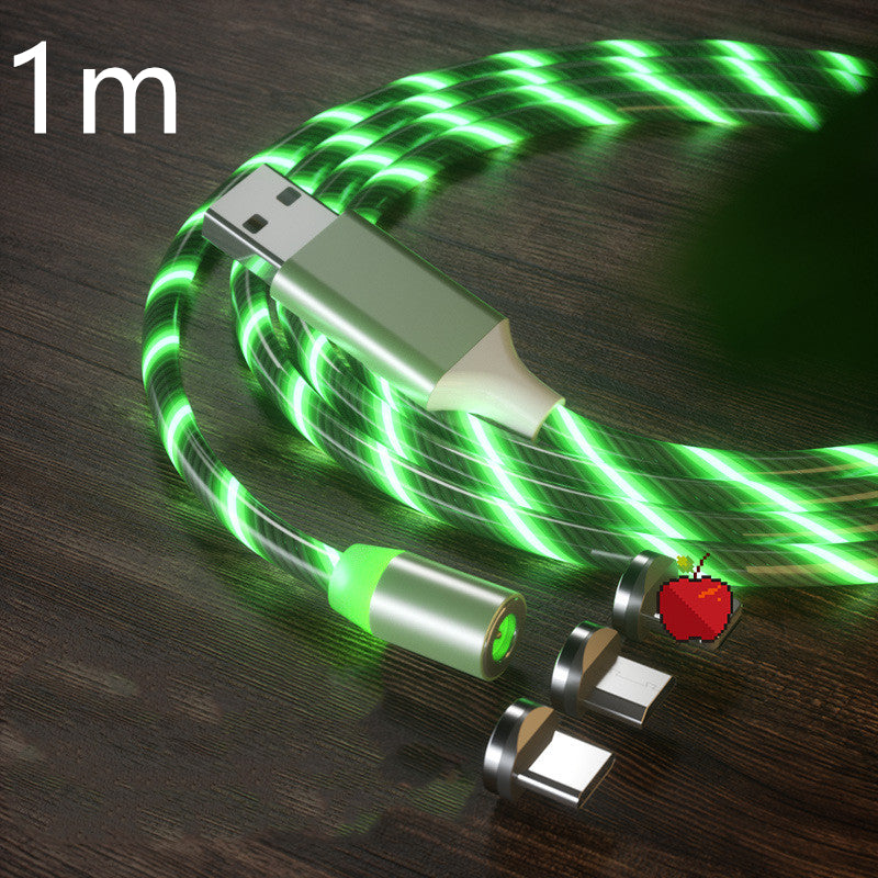 Magnetisches Ladekabel, Schnellladekabel, Beleuchtung, Micro-USB-Kabel, LED-Magnetladegerät, Typ-C-Kabel