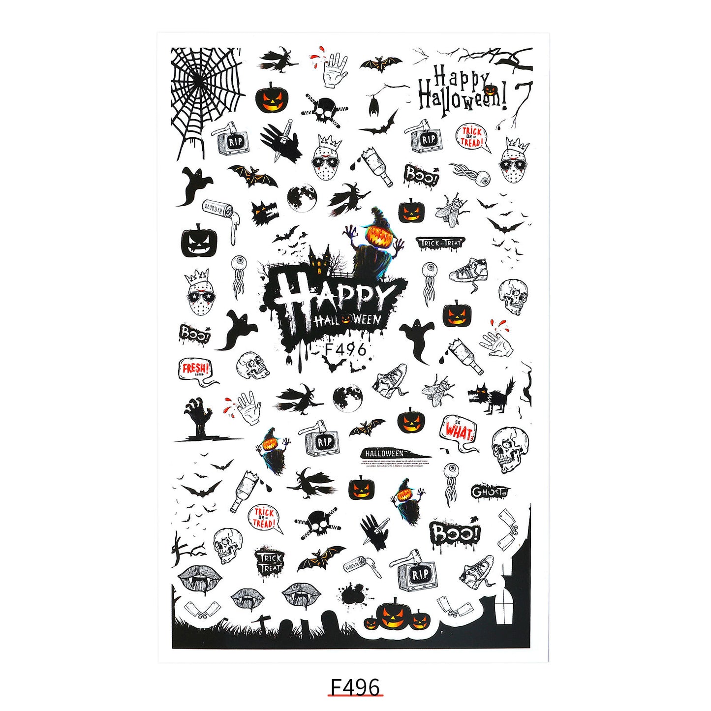 Neuer Nagelaufkleber Weihnachtsmann Aufkleber Riemen Klebstoff