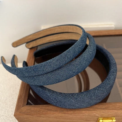 Retro-Stirnband aus Denimstoff für Damen mit Minderheitenmotiv