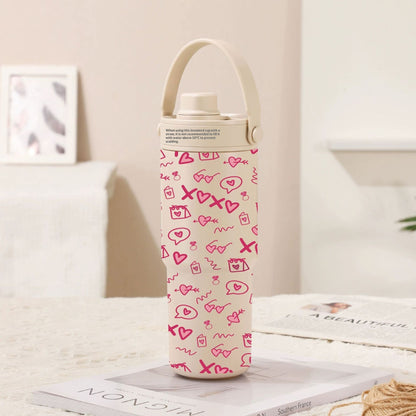 Ceramic Inner Liner Insulated Large Capacity Hand-held Straw Cup