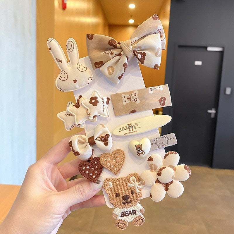 Haarspange für Kinder, Haarspange mit Schleife, Kopfbedeckung