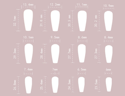 Personalisierter tragbarer Nagelsticker für Damenmode