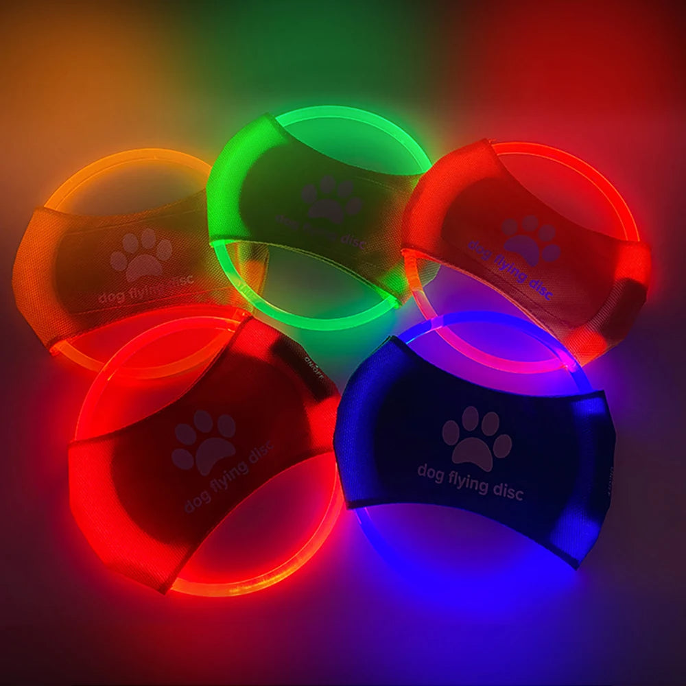 Leuchtende LED-Frisbees für Hunde – Interaktives Trainingsspielzeug – Hundespielzeug – Haustierzubehör – Haustierprodukte