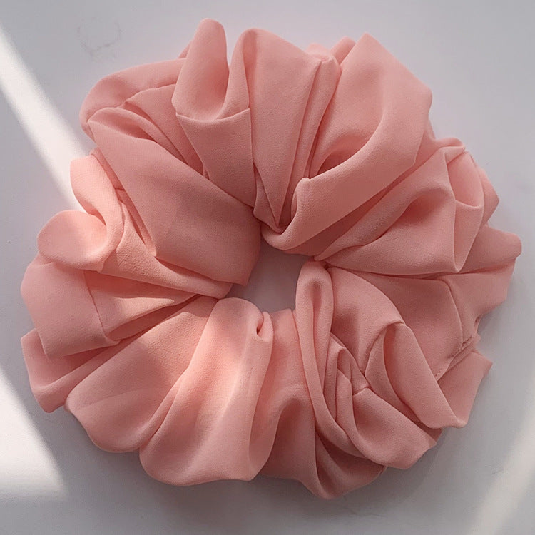 Großer Kopfstrauß aus Chiffon, Dickdarmring, Haarring