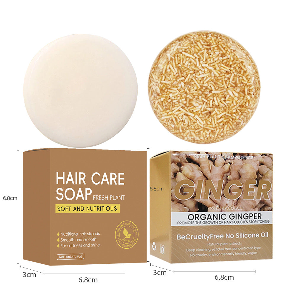 Ingwer-Shampoo-Seife, Kokosnuss-Haarpflegeseife, handgefertigt