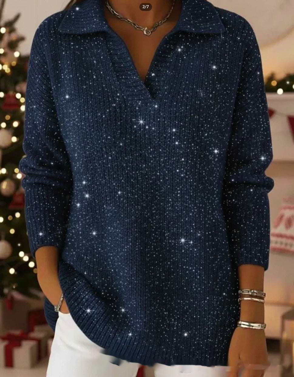 Schlichtes, locker geschnittenes Retro-Langarmshirt für Damen