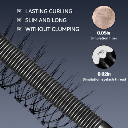 Wasserfeste, voluminöse, schwungvolle Mascara, die nicht verschmiert