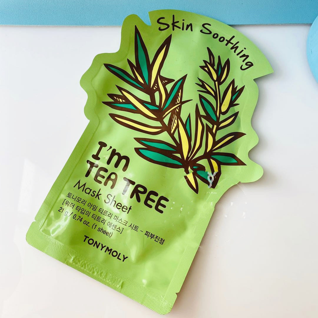 I'm REAL Skin Care Food Sheet Face Mask Feuchtigkeitsspendende, ölregulierende, aufhellende, porenverfeinernde Gesichtsmaske Koreanische Gesichtsmaske von Tony Moly Cosmetics 