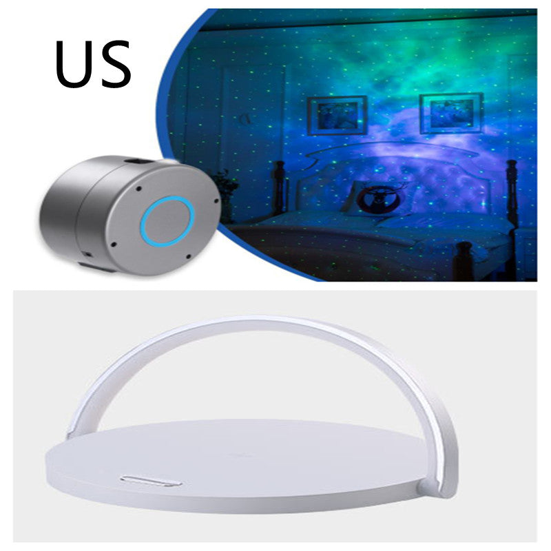 Tischleuchte mit schnellem Qi-Wireless-Ladegerät