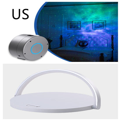Tischleuchte mit schnellem Qi-Wireless-Ladegerät