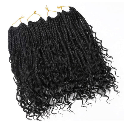 Synthetic Fiber Crochet Wig Braided Three-strand Braid