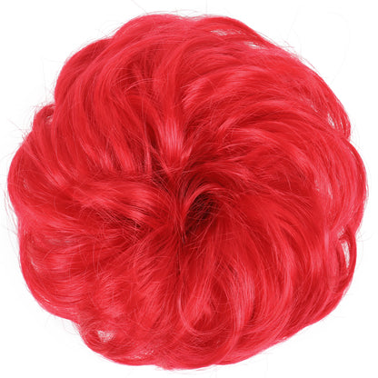 Fluffy Natural Hair Bag Long Beard Bun Artificial Hair Bun
