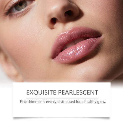 Feuchtigkeitsspendender Lipgloss mit feinem Glitzer