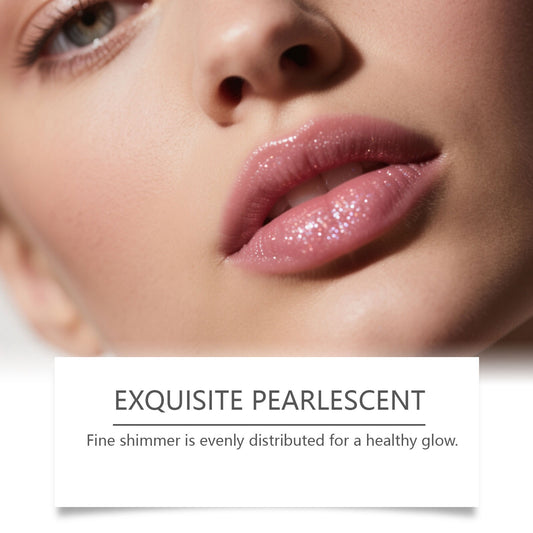 Feuchtigkeitsspendender Lipgloss mit feinem Glitzer