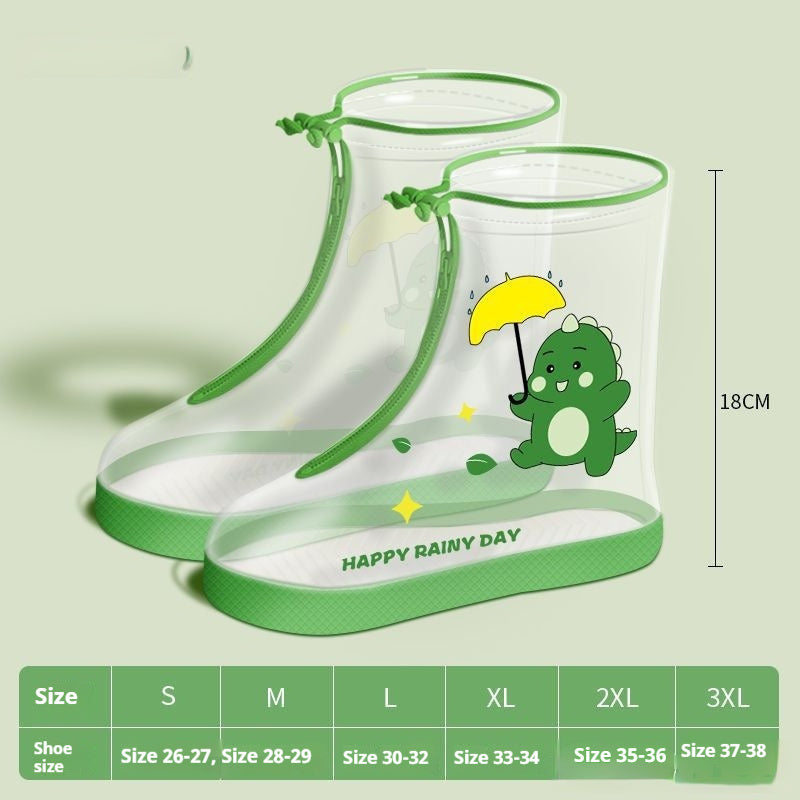 Waterproof Non-slip Thickening And Wear-resistant Student Rain Shoes