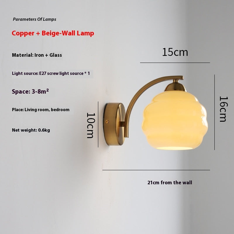 Tschechische mitteleuropäische Retro-Glaswandlampentasche