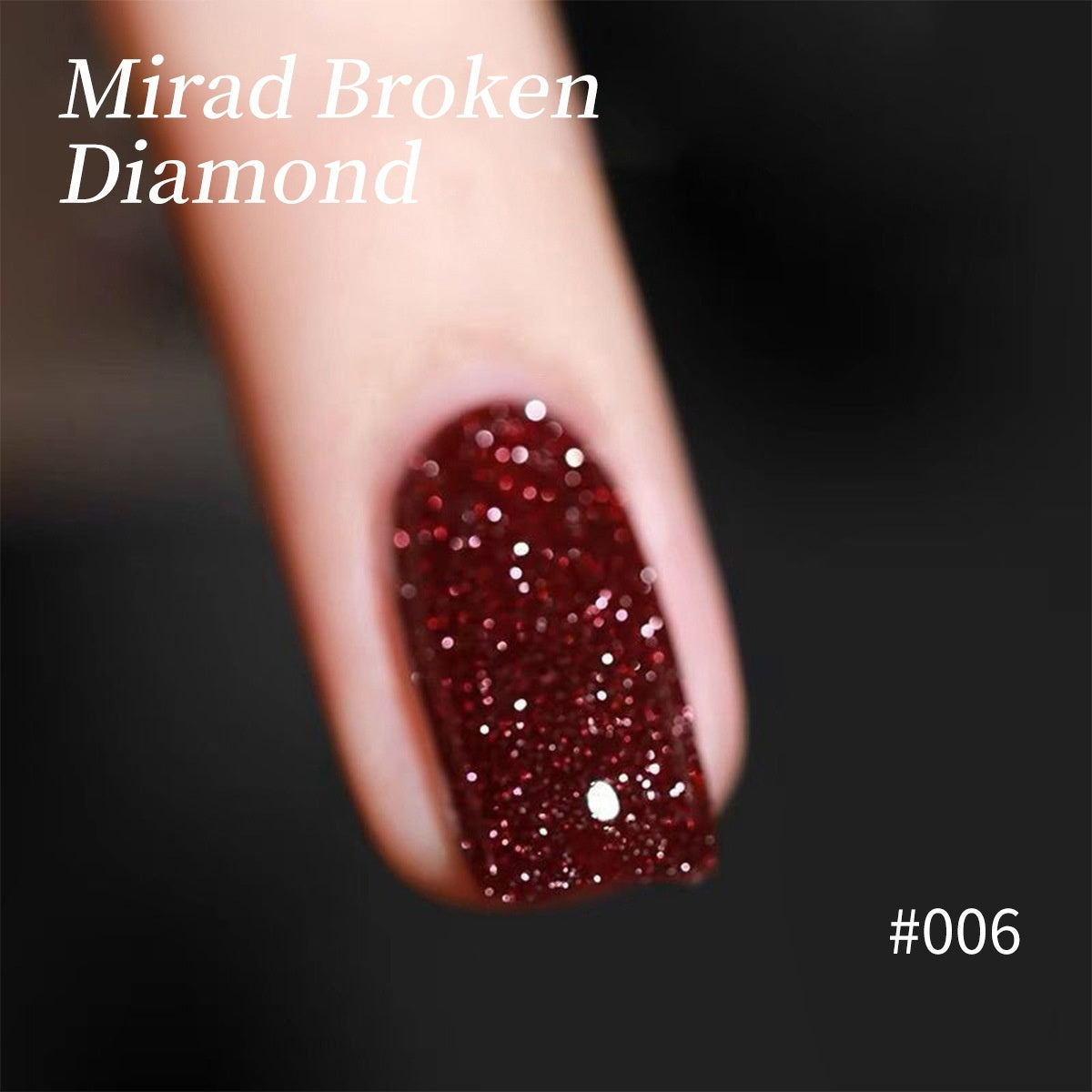 Auffälliges, reflektierendes Glitzer-Nagelgel im Nachtclub-Stil