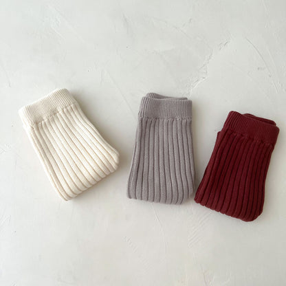 Kinderbekleidung Baby-Leggings aus gestrickter Baumwolle und Wolle mit elastischem Bund