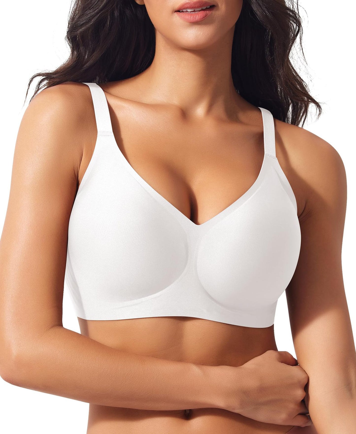 Plus-size Seamless Underwear With Adjustable Shoulder Straps