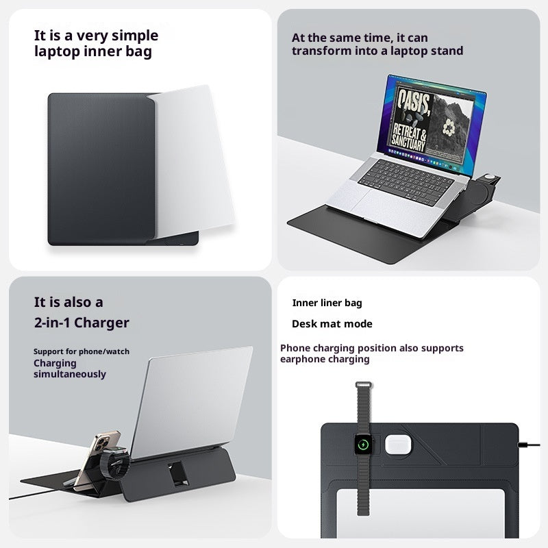 Geeignet für das 3-in-1-Wireless-Ladegerät und die multifunktionale Laptoptasche