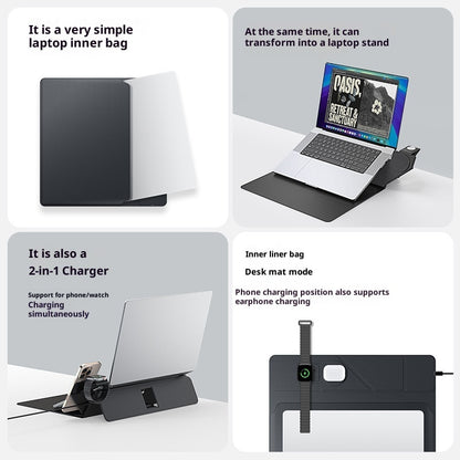 Geeignet für das 3-in-1-Wireless-Ladegerät und die multifunktionale Laptoptasche
