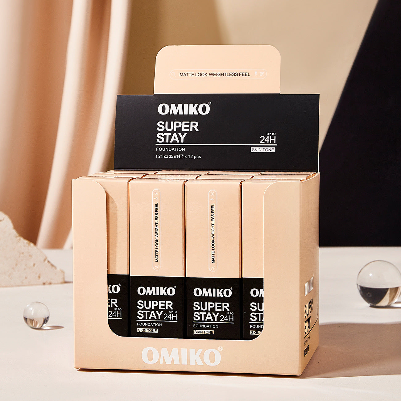 Wischfestes Make-up, flüssige Foundation, Concealer, pflegende Damenpflege