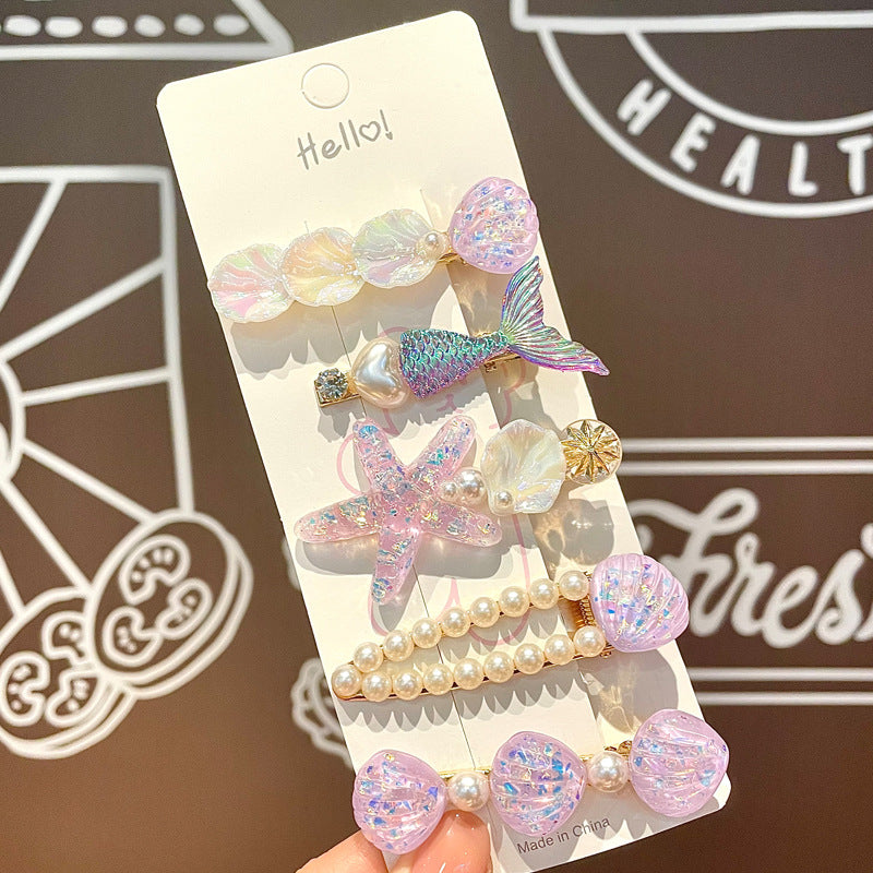 Children's Creative Starfish Shell Hairpin