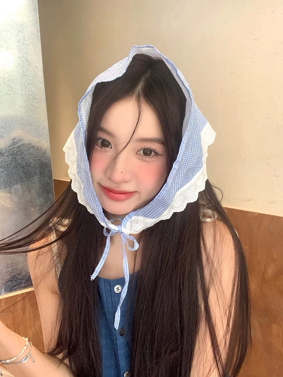 Female Sweet Dopamine Lace Hair Band Headcloth