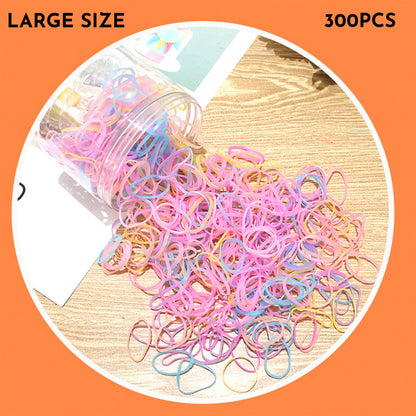 Haargummis für Babys und Kleinkinder, dünne, kleine Haargummis aus TPU, 300–600 Stück pro Packung
