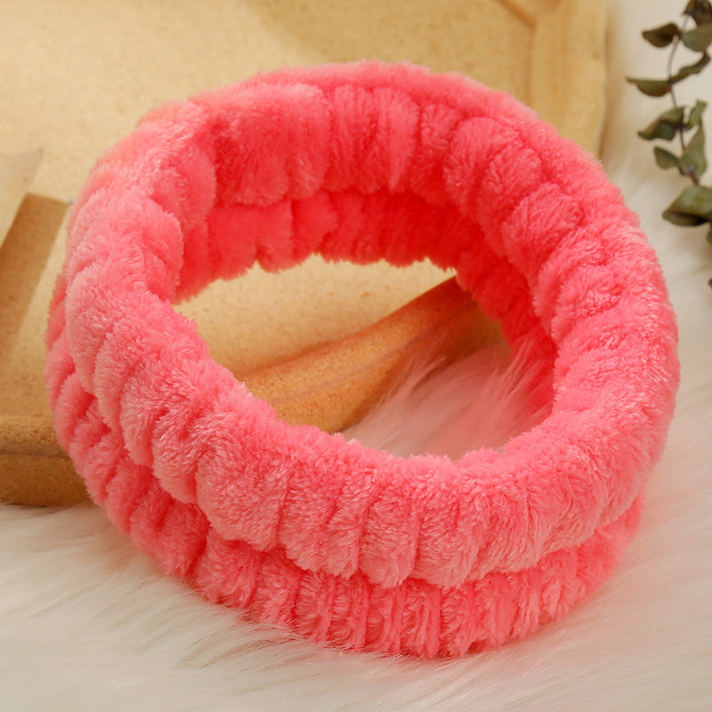 Solid Color Simple Face Wash Headband