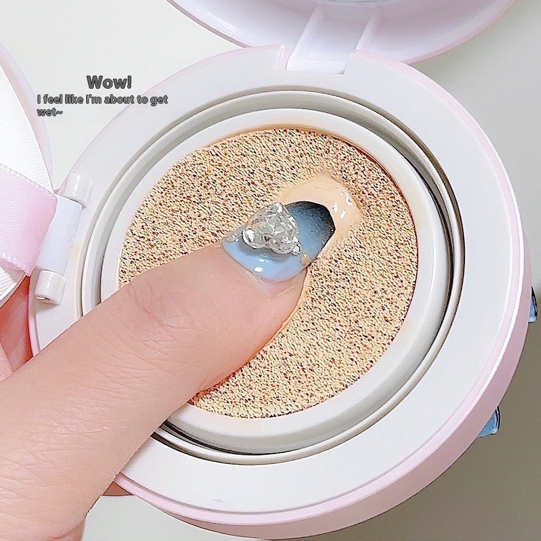 Cappuvini Feuchtigkeitsspendender Concealer, Air Cushion Concealer, mattes Nude-Make-up, mädchenhafter Stil, Studentinnen-Haushaltswaren