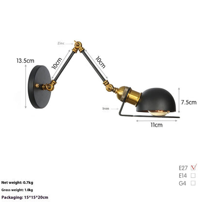 LED-Wandleuchte mit langem Arm, ideal für Arbeits- und Schlafzimmer, neben dem Bett