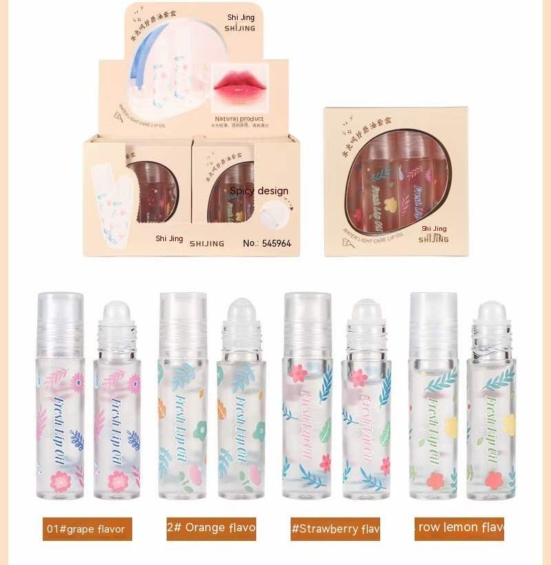 Transparenter Lipgloss, kaschiert Lippenfältchen und beugt rissigen Lippen vor