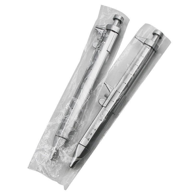 Kugelschreiber mit Skala, Kunststoff-Messschieber-Typ, kleines kreatives Geschenk, Schüler-Mehrzweckwerkzeug