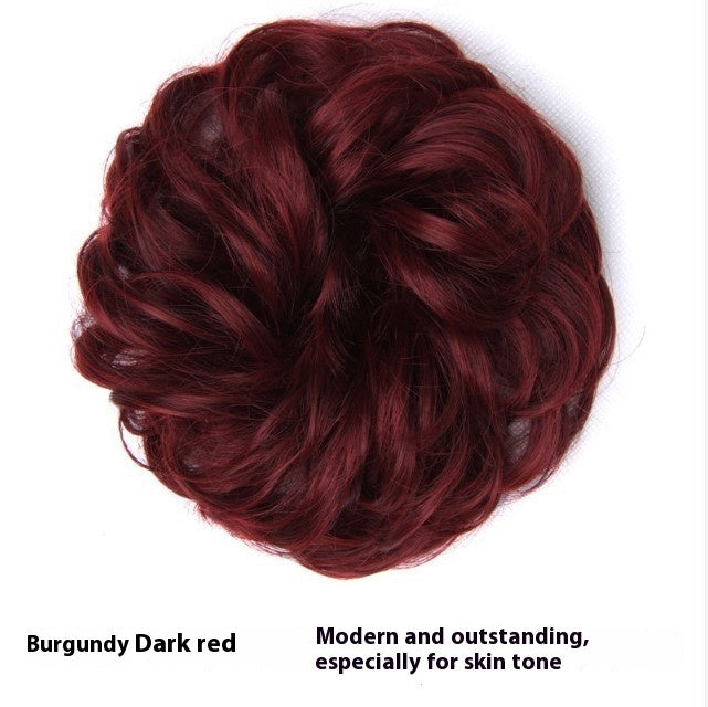 Perücke, Haarband, Dutt, flauschig, matt, Simulation