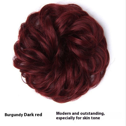 Perücke, Haarband, Dutt, flauschig, matt, Simulation