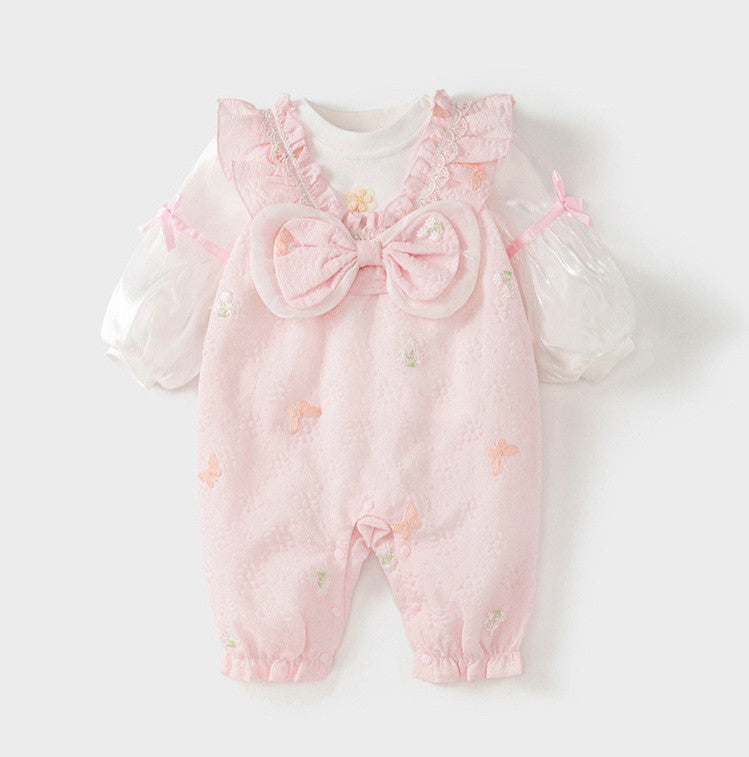 Frühling/Herbst 100-Tage-Strampler-Set für Babymädchen Vollmond