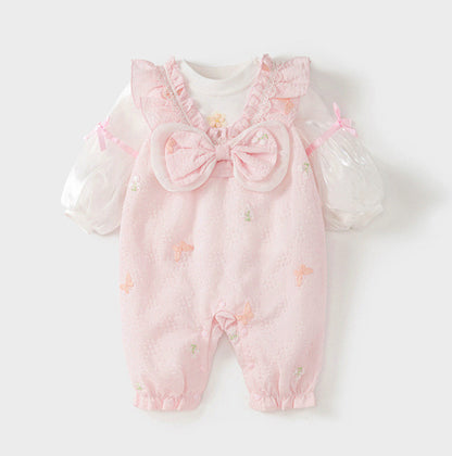 Frühling/Herbst 100-Tage-Strampler-Set für Babymädchen Vollmond