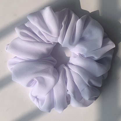 Großer Kopfstrauß aus Chiffon, Dickdarmring, Haarring