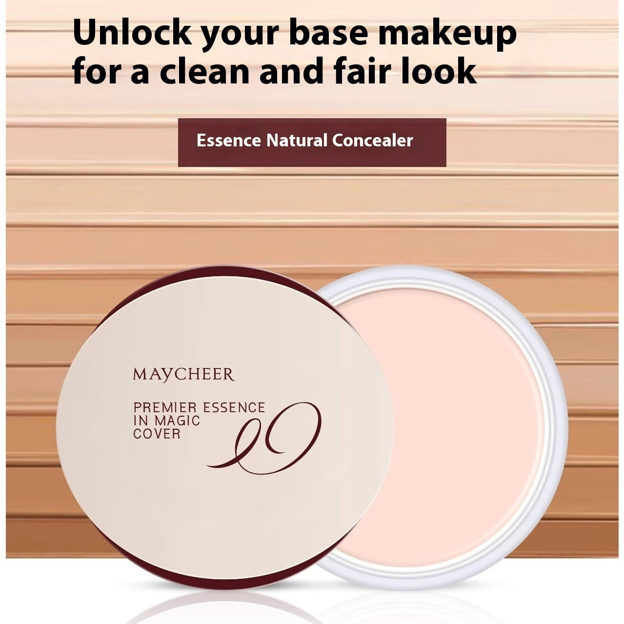 Leichte, kaschierende Make-up-Foundation-Creme, die sich einfach auftragen lässt und Gesichtsunreinheiten abdeckt.