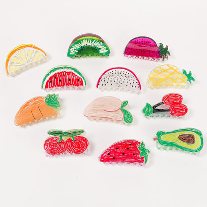 Portable Korean Creative Fruit Transparent Grip