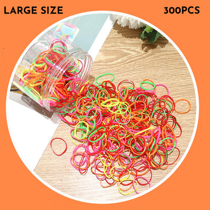 Haargummis für Babys und Kleinkinder, dünne, kleine Haargummis aus TPU, 300–600 Stück pro Packung