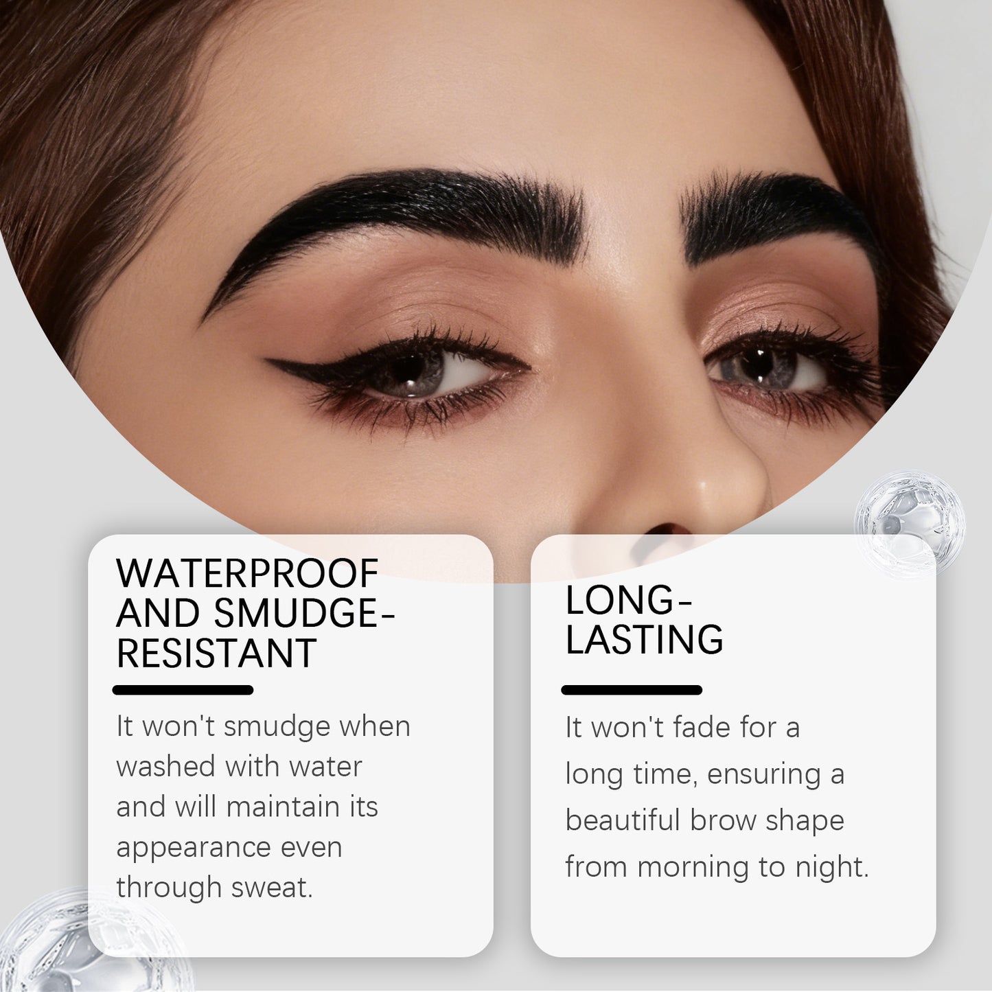 Doppelseitiger, langanhaltender, farbverstärkender Augenbrauenstift