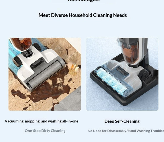 Bodenreinigungsmaschine mit Wisch- und Saugfunktion – 3-in-1 für den Hausgebrauch