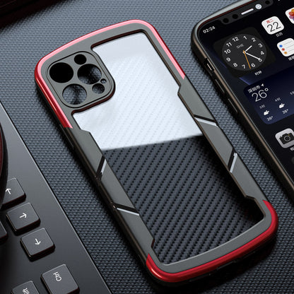 Stoßfeste, transparente Silikon-Handyhülle mit Rundumschutz und Linse